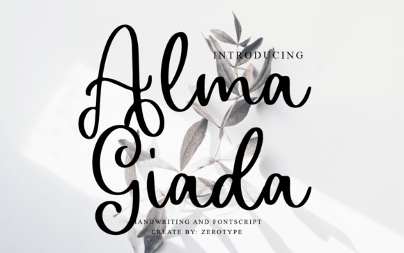 Alma Giada: A Script Font for Elegant Design