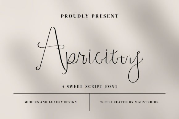Apricitty: A Delicate Script Font