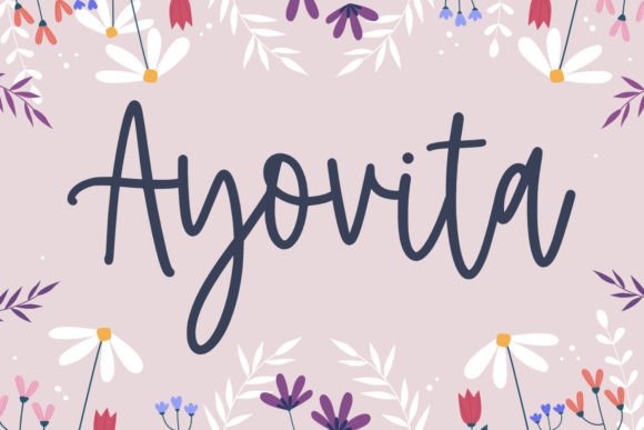Ayovita: A Stylish Script Font for Business Branding