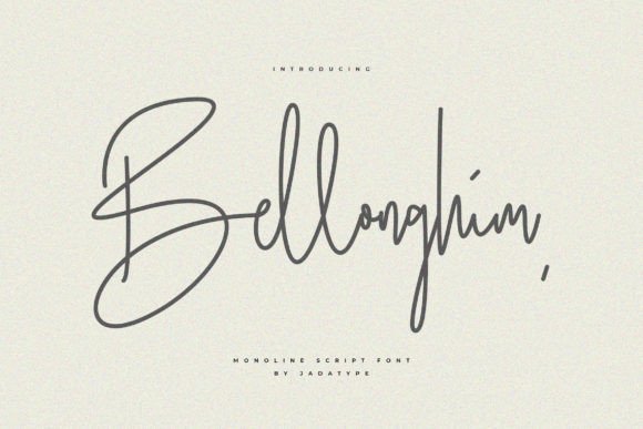 Bellonghim: A Script Font for Creative Projects