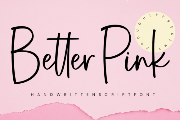 Better Pink: A Delicate Script Font