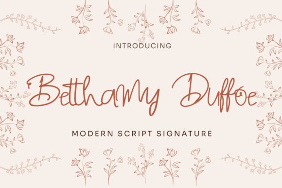 Betthamy Duffoe: A Script Font for Elegant Design