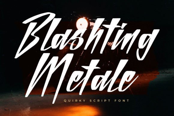 Blashting Metale: A Quirky Script Font
