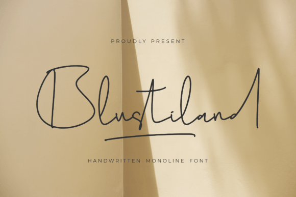 Blustiland: A Script Font for Creative Web Design