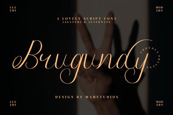 Brugundy: A Luxurious Script Font for Business