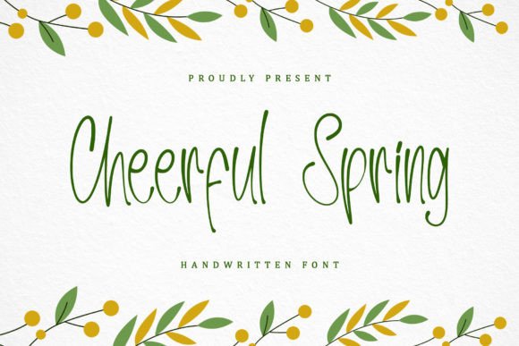 Cheerful Spring: A Script Font for Creative Campaigns