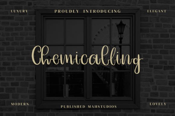Chemicalling Font: A Handwritten Script for Editorial Elegance