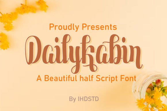Dailykabin: A Beautiful Script Font