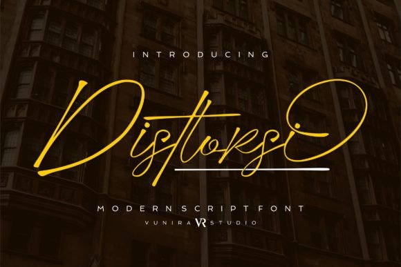 Disttorsi: A Whimsical Script Font