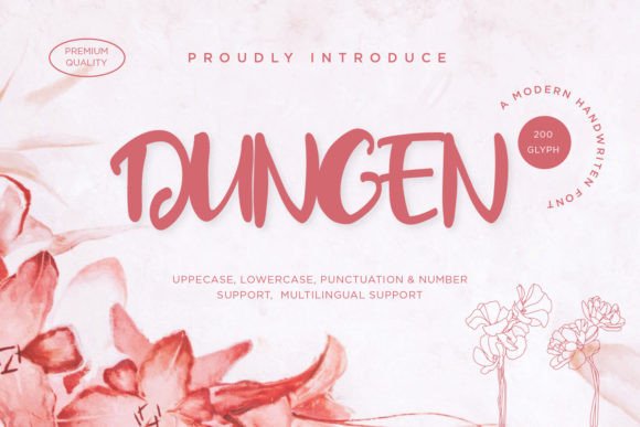 Dungen: A Script Font for Elegant Web Design