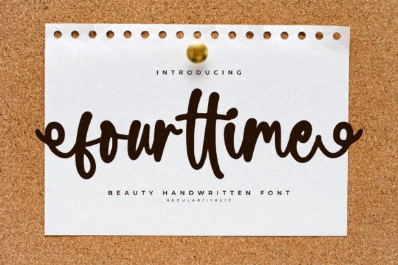 Fourttime: A Script Font for Creative Campaigns