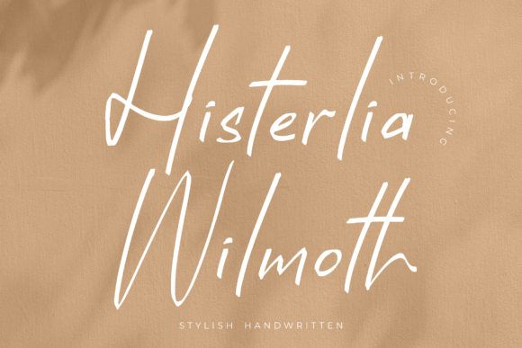 Histerlia Wilmoth Font for Web Design