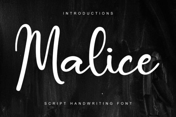 Malice Font: A Stylish Script for Stronger Campaigns