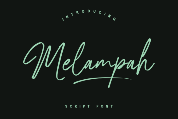 Melampah Font: Elegant Script for Web Design