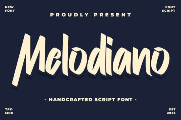 Melodiano Font: A Handcrafted Typeface for Creative Makers
