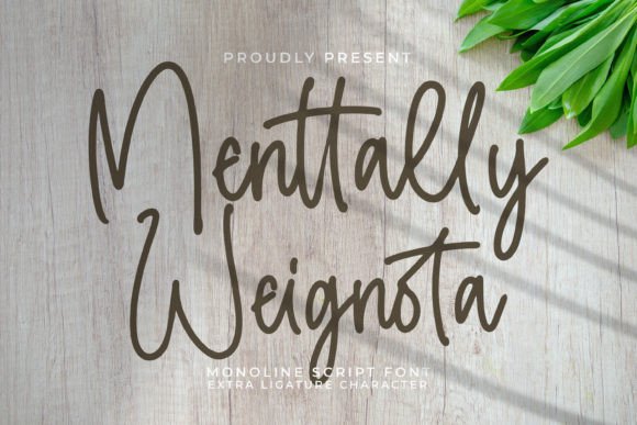 Menttally Weignota: A Script Font for Editorial Elegance