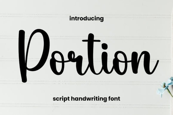 Portion: A Stylish Script Font