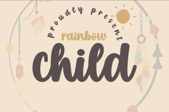 Rainbow Child: A Delicate Script Font