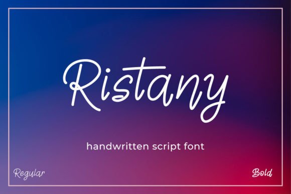 Ristany: A Script Font for Authentic Elegance