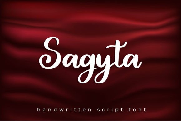 Sagyta: A Handwritten Script Font for Creative Projects