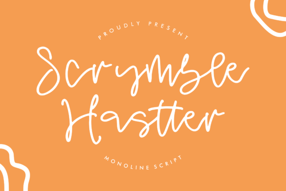Scrymble Hastter Font for Creative Projects