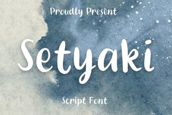 Setyaki: A Script Font for Creative Projects