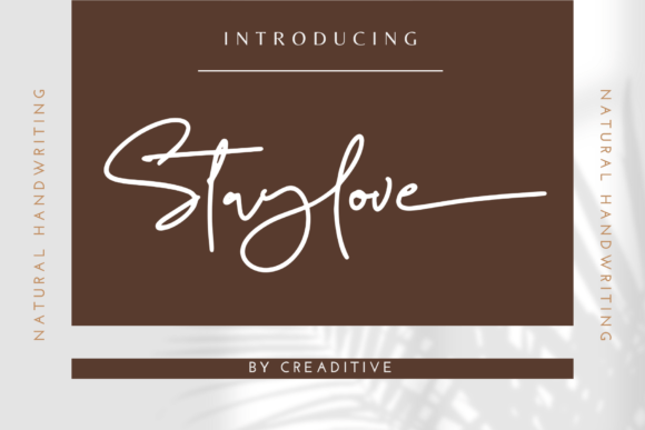 Staylove: A Graceful Script Font for Web Design