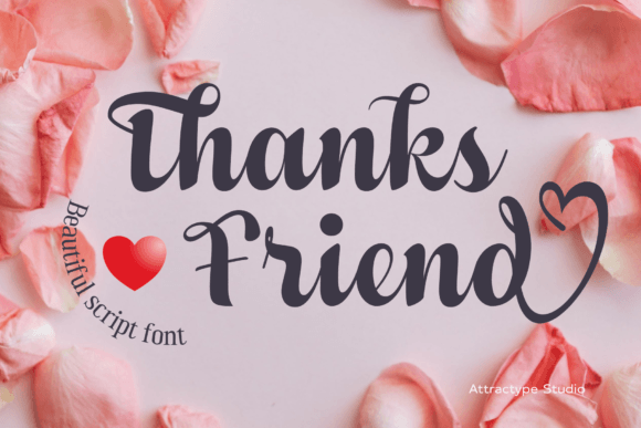 Thanks Friend Font Review