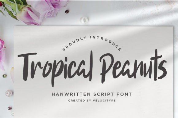 Tropical Peanuts Font for Creative Projects
